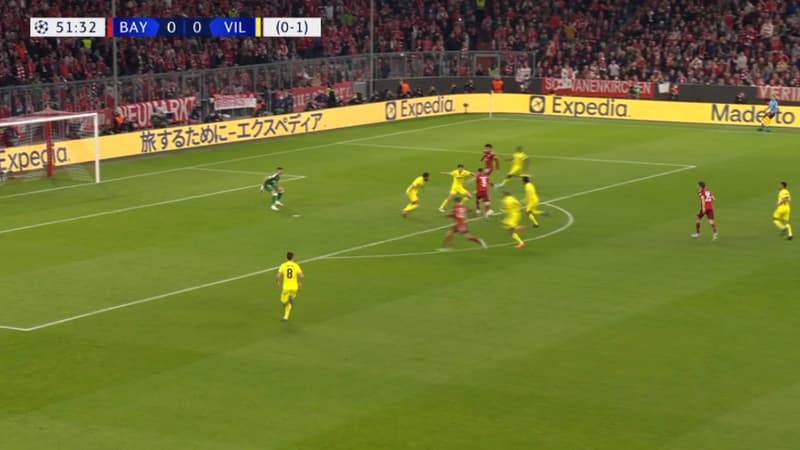 Bayern-Villarreal: le but de l’inévitable Lewandowski pour faire sauter le verrou espagnol