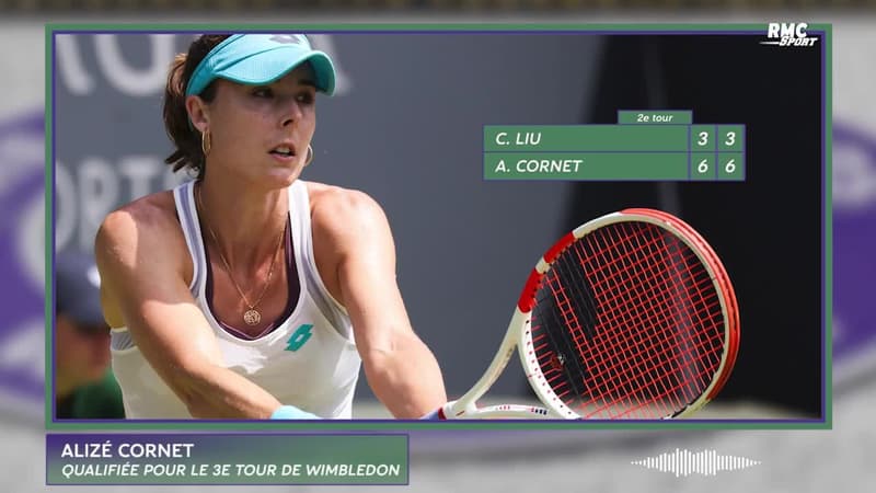 Wimbledon : “Je me bonifie avec le temps” rigole Cornet après sa qualification au 3e tour