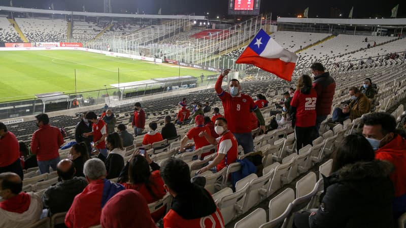Football: inquiétude au Chili après l’effondrement du toit d’une tribune