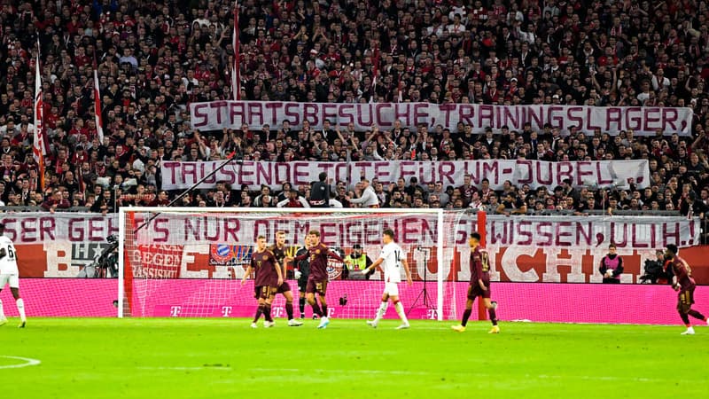 “Vie, Femme, Liberté”, les banderoles de soutien des fans du Bayern à Azmoun et aux manifestantes iraniennes