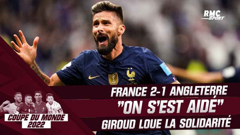 France 2-1 Angleterre : “On s’est aidé les uns les autres”, Giroud célèbre la solidarité des Bleus