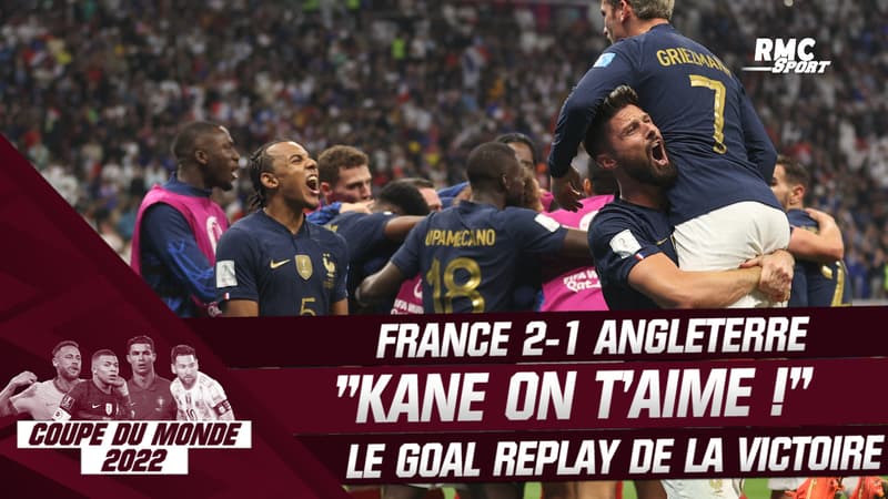 France (Q) 2-1 Angleterre : “Kane on t’aime !”, le goal replay de la victoire des Bleus qui filent en demie