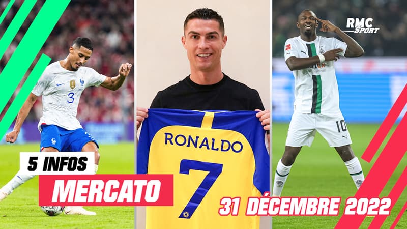 Ronaldo, Saliba, Thuram… Les 5 infos mercato du 31 décembre 2022 (à la mi-journée)