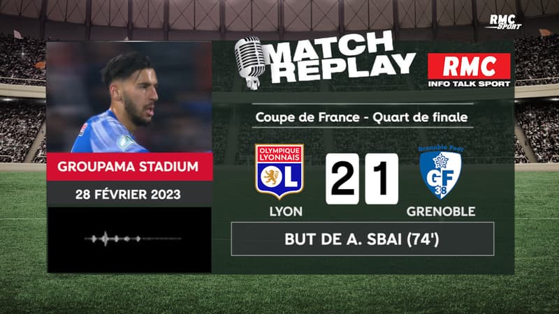 Coupe de France : Lyon écarte l’obstacle grenoblois (2-1) et file en demi-finale