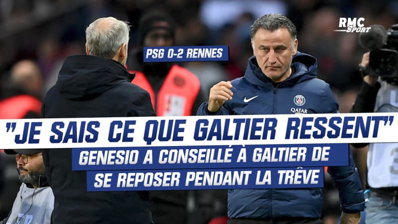 PSG 0-2 Rennes : “Je sais ce que Galtier ressent”, Genesio a conseillé à Galtier de se reposer pendant la trêve