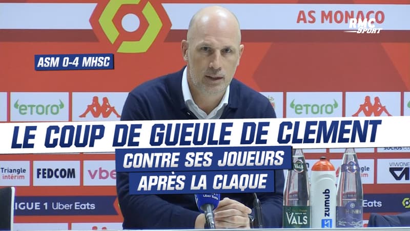 Monaco 0-4 Montpellier : On doit se regarder dans le miroir lâche Clement (qui vise toujours le podium)