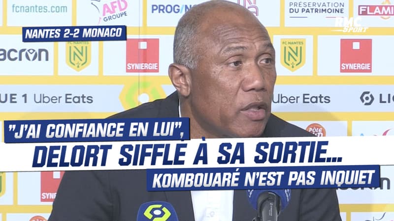 Nantes 2-2 Monaco : “J’ai confiance en lui”, Kombouaré pas inquiet après les sifflets envers Delort