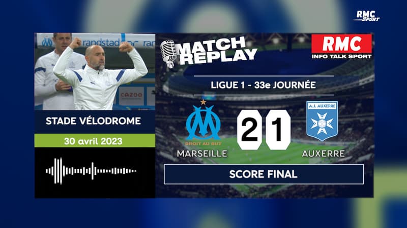 OM 2-1 Auxerre : Marseille met le feu au Vélodrome en 2 minutes, le goal replay