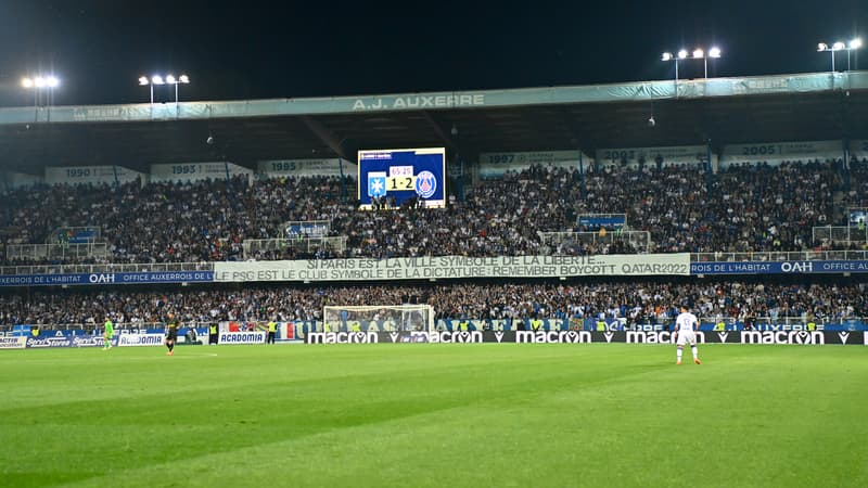 Ligue 1: Auxerre sanctionné pour une banderole contre le Qatar