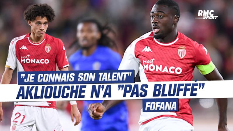 Monaco 3-2 OM : “Je connais déjà son talent”, Fofana “pas bluffé” par Akliouche malgré son doublé