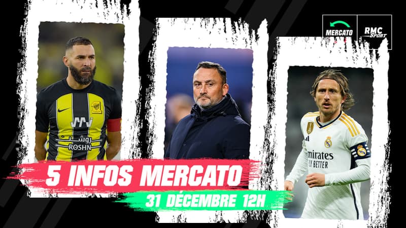 Benzema, Haise, Modric… les 5 infos mercato du 31 décembre 2023 (à midi)
