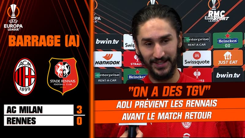AC Milan 3-0 Rennes : Un exploit rennais au retour ? “On a des TGV, ça peut faire très mal”, prévient Adli