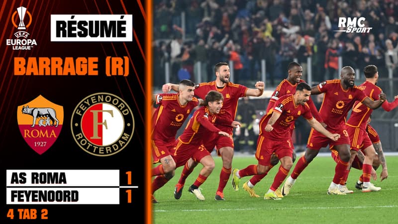 AS Roma (Q) 1-1 4tab2 Feyenoord – Ligue Europa (Barrage retour)