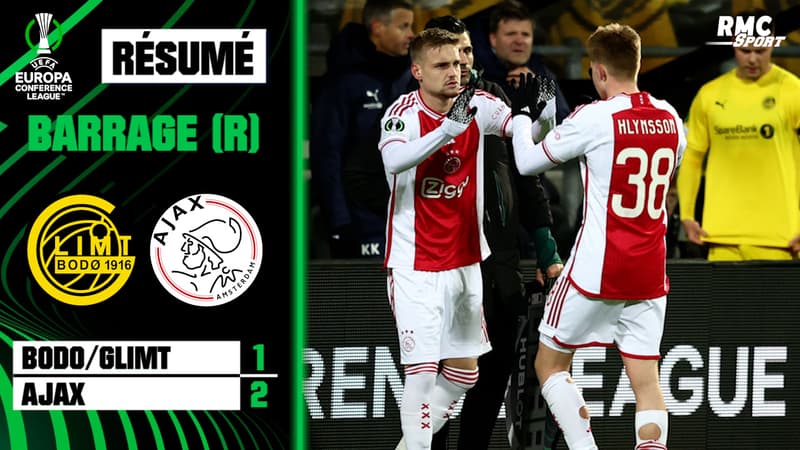 Bodo/Glimt 1-2 a.p. Ajax (Q) – Conference League (Barrage retour)