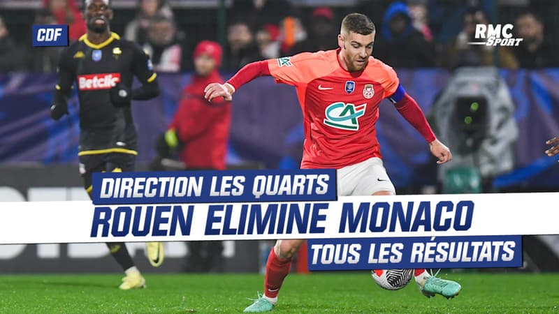 CDF : Rouen crée encore l’exploit en sortant Monaco (1-1 tab. 6-5), tous les résultats