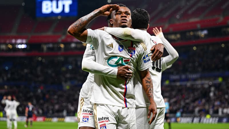 Coupe de France: l’OL écarte le Losc pour rejoindre les quarts de finale