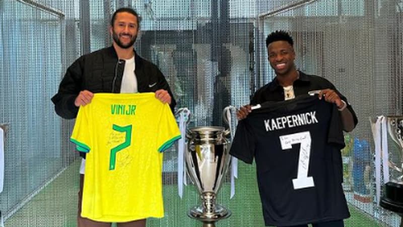 “Une source d’inspiration”: Vinicius Junior fait l’éloge de Colin Kaepernick
