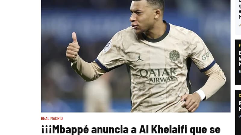 “Bombazo Mbappé”, “Madrid l’attend”… La presse internationale s’enflamme après l’annonce du départ de Mbappé du PSG