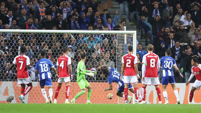 Porto-Arsenal: la sono a lancé la célébration du but… sur un raté de Galeno
