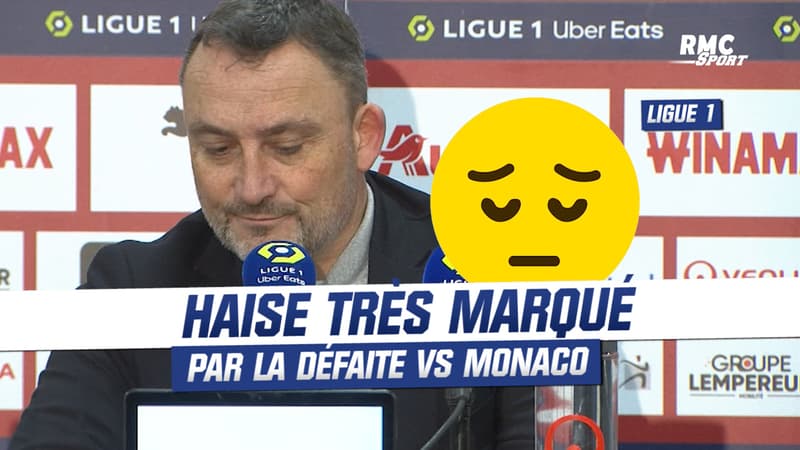 Lens 2-3 Monaco : “La frustration est énorme”, Haise très marqué par la défaite