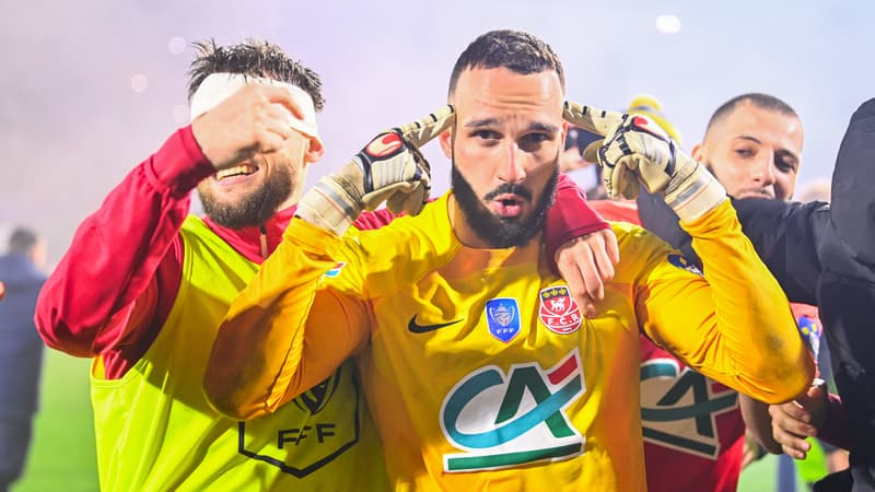 Exploit, petits papiers et carton jaune… Le gardien de Rouen raconte sa folle séance de penalties contre Monaco
