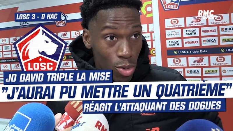 Lille 3-0 Le Havre : “J’aurais pu en mettre un quatrième”, Jo David triple la mise, le LOSC virtuellement sur le podium