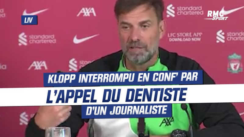 Liverpool : Klopp interrompu en conf’ par l’appel du dentiste d’un journaliste