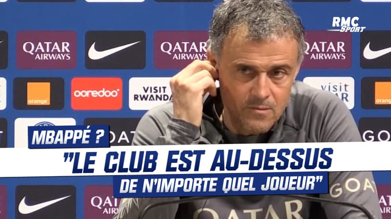 Mbappé ? “Le club est au-dessus de n’importe quel joueur” réagit Luis Enrique