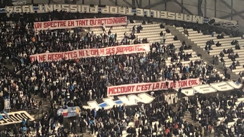 OM-Shakhtar: “McCourt c’est la fin de ton ère”, les banderoles cinglantes des supporteurs marseillais