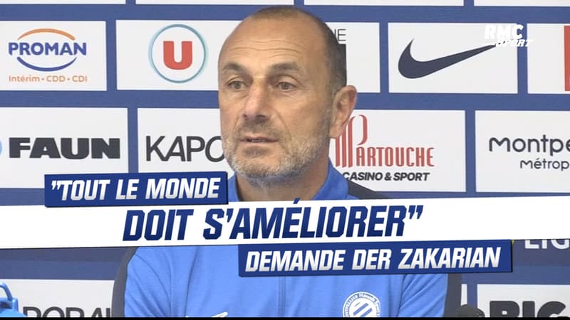 Ligue 1 / Montpellier : “Tout le monde doit s’améliorer” demande Der Zakarian en perspective du maintien
