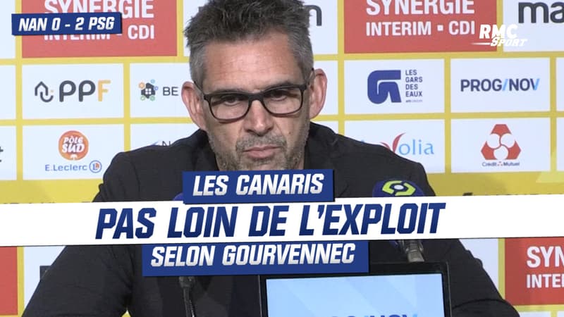 Nantes 0-2 PSG : Les Canaris “pas passés loin de l’exploit”, selon Gourvennec