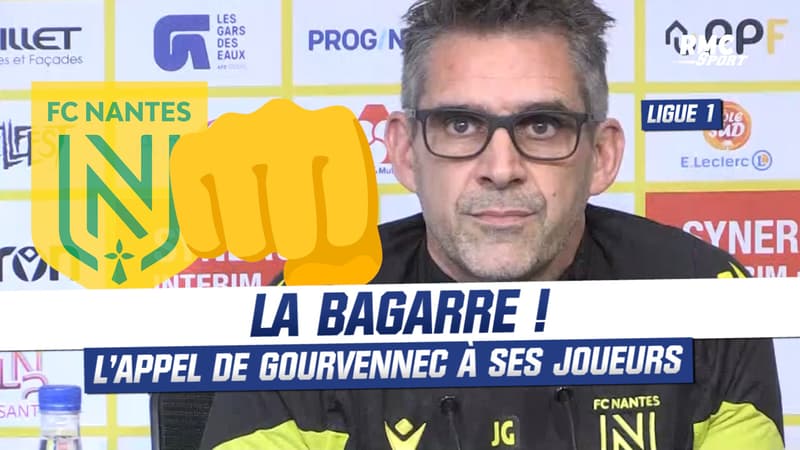 Nantes : “On va être dans la bagarre”, prévient Gourvennec