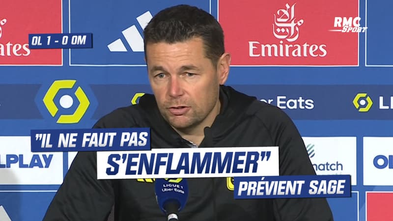 OL 1-0 OM : “Il ne faut pas s’enflammer”, prévient Sage