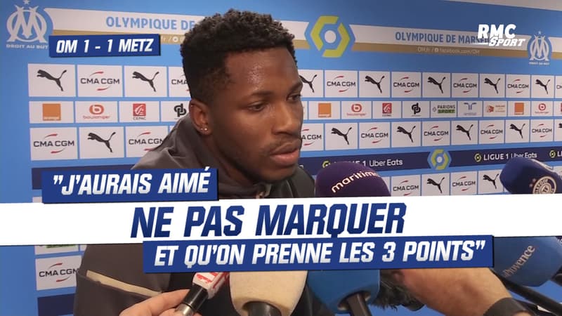 OM 1 – 1 Metz : “J’aurais aimé ne pas marquer et qu’on prenne les 3 points” confie Moumbagna