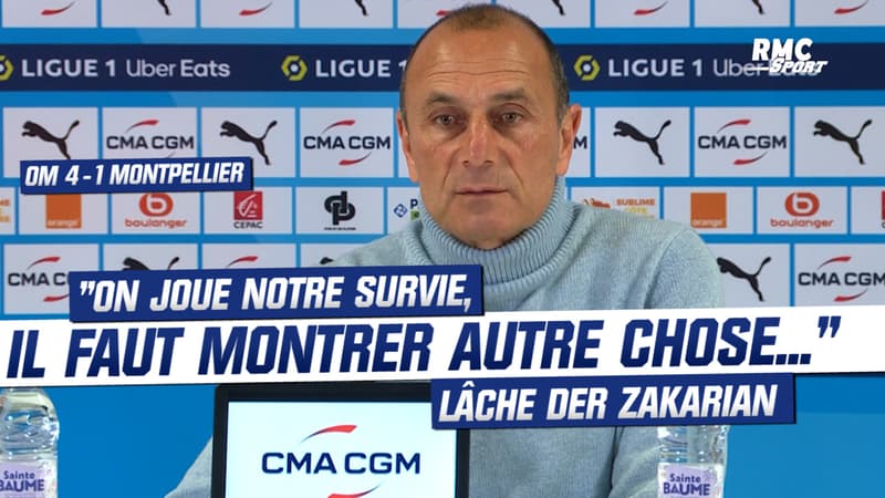 OM 4-1 Montpellier : “On joue notre survie, il faut montrer autre chose…” lâche Der Zakarian