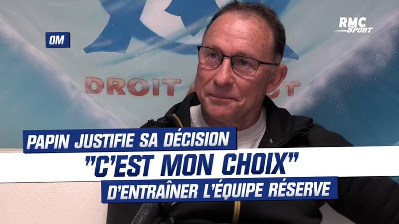 OM : “C’est mon choix”, Papin justifie sa décision d’entraîner la réserve marseillaise