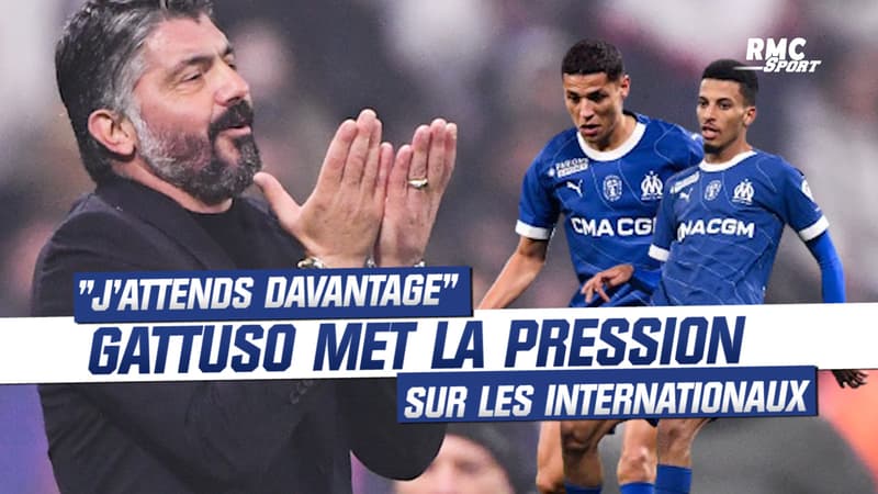 OM : “J’attends davantage d’eux”, Gattuso envoie un message clair aux internationaux