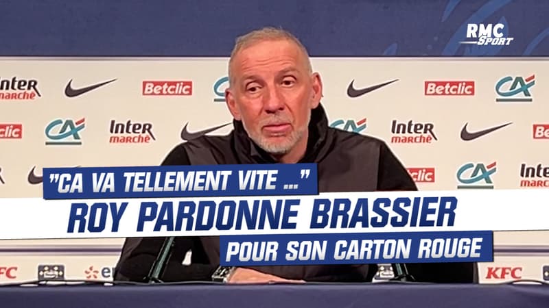 PSG 3-1 Brest : “Ca va tellement vite en face …”, Roy pardonne Brassier pour son rouge