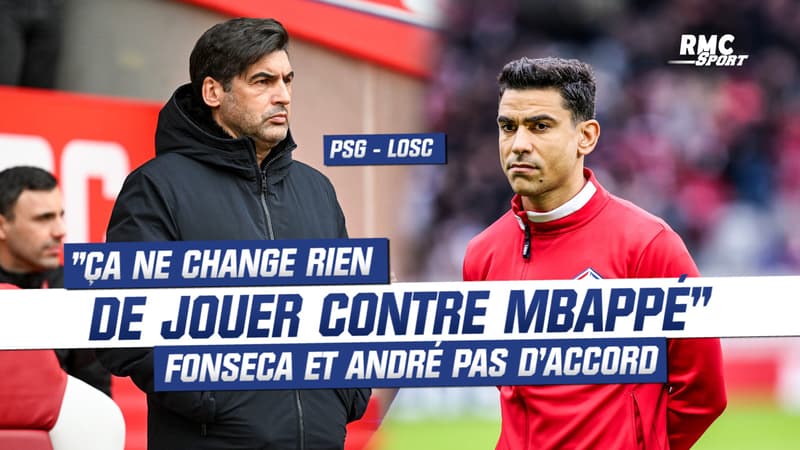 PSG – LOSC : “Jouer contre Mbappé, ça ne change rien” Fonseca catégorique, André tempère