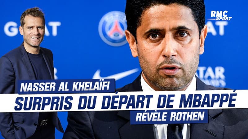 PSG : Nasser Al-Khelaïfi “surpris” du départ de Mbappé révèle Rothen
