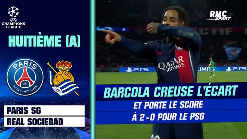 PSG – Real Sociedad : Barcola creuse l’écart et porte le score à 2-0