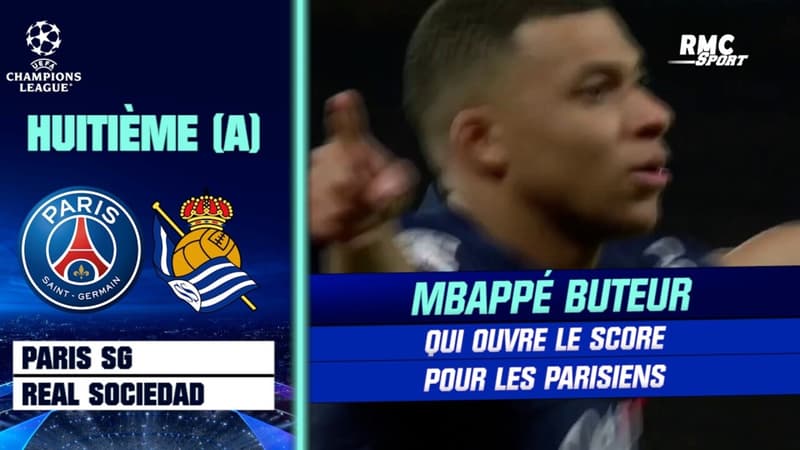 PSG – Real Sociedad : Mbappé ouvre le score pour les Parisiens (1-0)