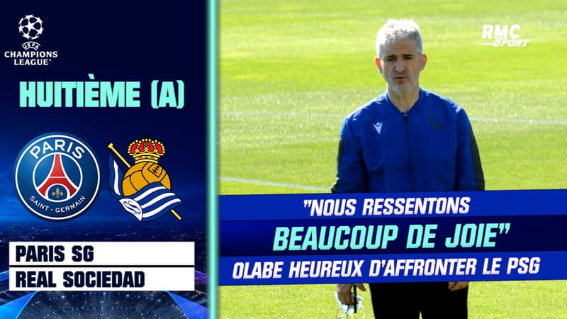 PSG – Real Sociedad : Olabe, directeur sportif de la Real “impatient” avant les huitièmes de finale