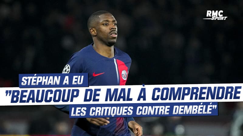 PSG-Rennes : Stéphan a eu “beaucoup de mal à comprendre les critiques contre Dembélé”