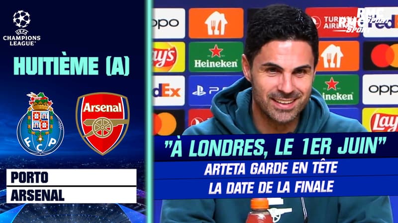Porto-Arsenal : “À Londres, le 1er juin”… presque à domicile, Arteta garde en tête la date de la finale