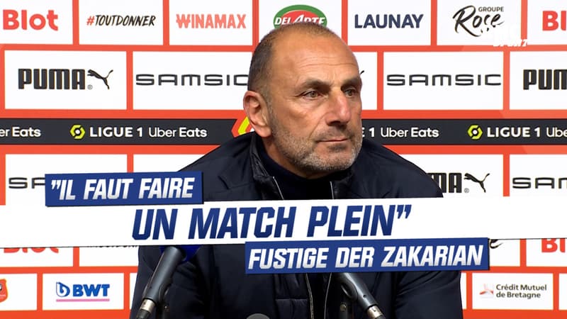 Rennes 2-1 Montpellier : “Il faut faire un match plein”, fustige Der Zakarian