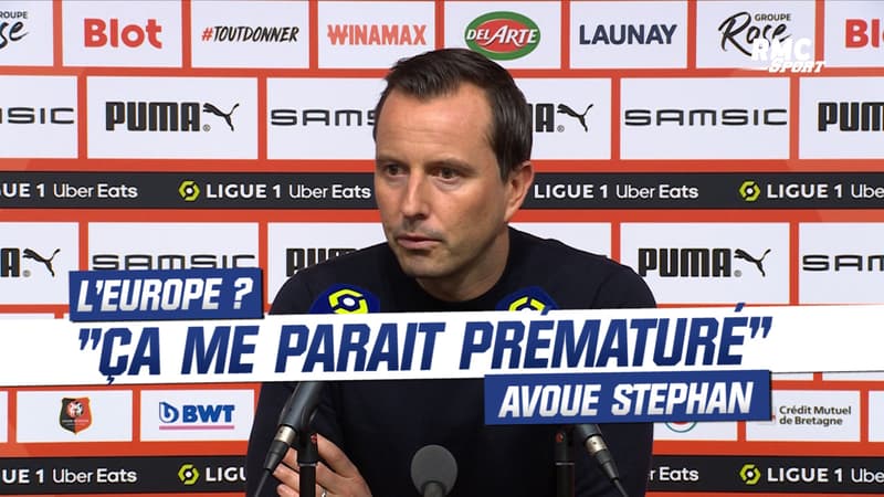 Rennes 2-1 Montpellier : “L’Europe ? Ça me parait prématuré”, avoue Stéphan