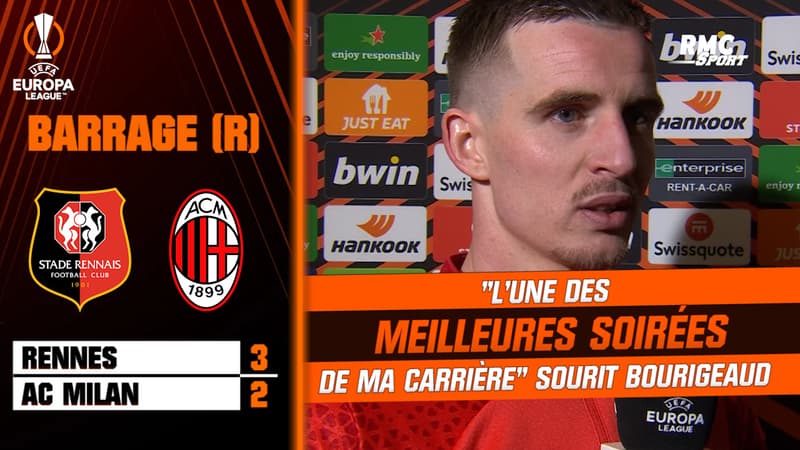 Rennes 3-2 AC Milan : “L’une des meilleures soirées de ma carrière”, Bourigeaud savoure son triplé