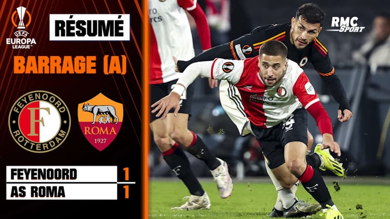 Résumé : Feyenoord 1-1 AS Roma – Ligue Europa (barrage aller)