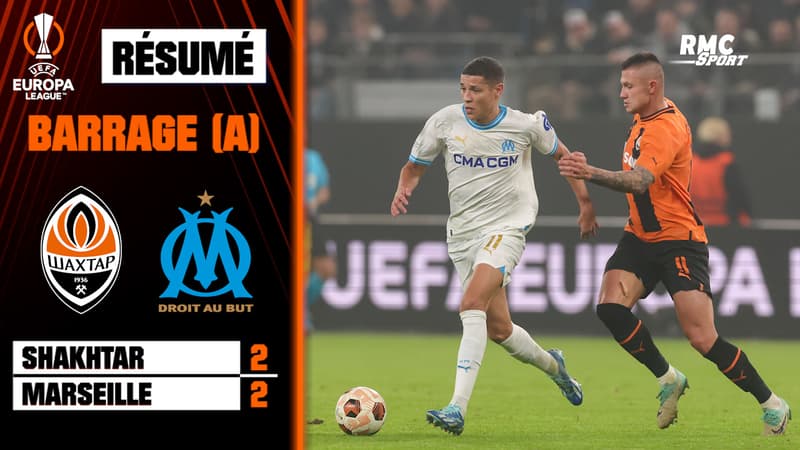 Résumé : Shakhtar 2-2 Marseille – Ligue Europa (barrage aller)